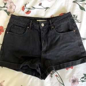 PAC sun black denim shorts